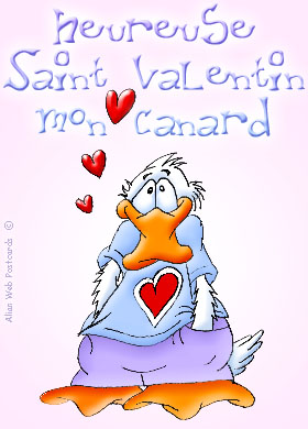 heureuse saint valentin mon canard