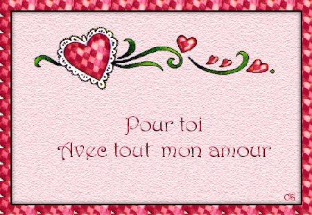 pout toi avec tout mon amour